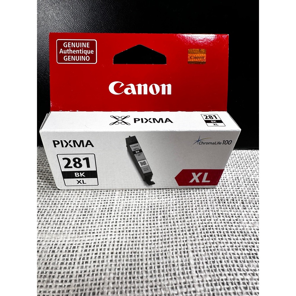 Canon 281 BK XL Black Ink Tank PIXMA CLI-281XL BK‎ 2037C001 Genuine OEM
